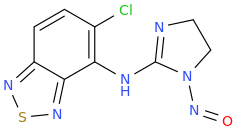 5-chloro-N-(1-nitroso-4,5-dihydro-1H-imidazol-2-yl)benzoc1,2,5thiadiazol-4-amine