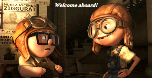 Time For An Adventure GIF - Welcome Aboard Up Movie Disney - Discover & Share GIFs